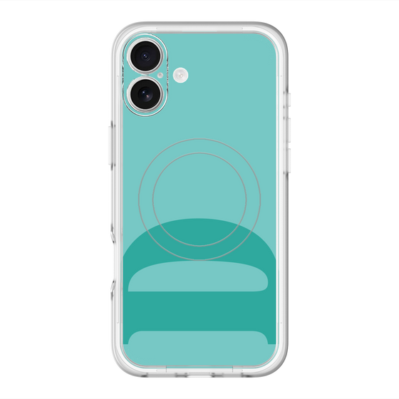 スリムプロテクションプレミアムケース with MagSafe［ オリジナル - initial color - D light green ］