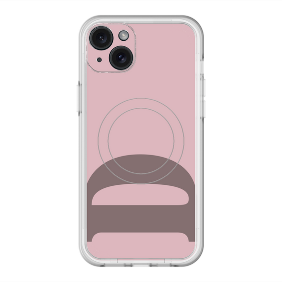 スリムプロテクションプレミアムケース with MagSafe［ オリジナル - initial color - D dusty pink ］
