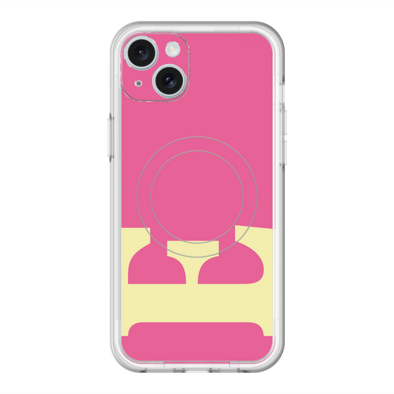 スリムプロテクションプレミアムケース with MagSafe［ オリジナル - initial color - E pink ］