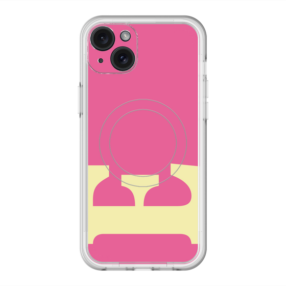 スリムプロテクションプレミアムケース with MagSafe［ オリジナル - initial color - E pink ］