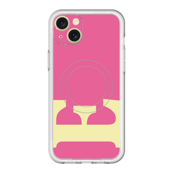 スリムプロテクションプレミアムケース with MagSafe［ オリジナル - initial color - E pink ］