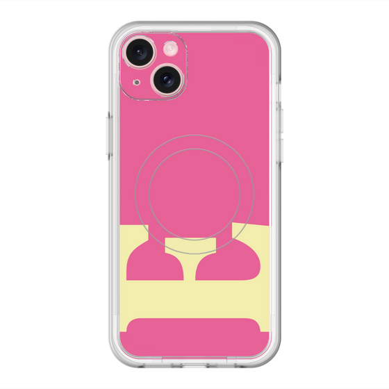 スリムプロテクションプレミアムケース with MagSafe［ オリジナル - initial color - E pink ］