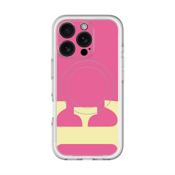 スリムプロテクションプレミアムケース with MagSafe［ オリジナル - initial color - E pink ］
