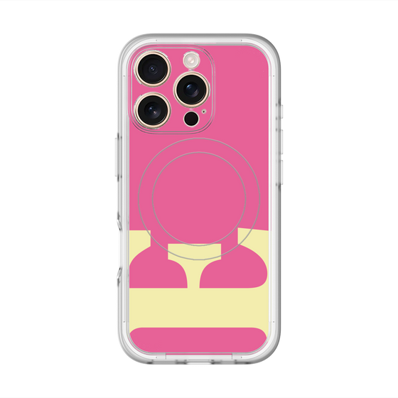 スリムプロテクションプレミアムケース with MagSafe［ オリジナル - initial color - E pink ］