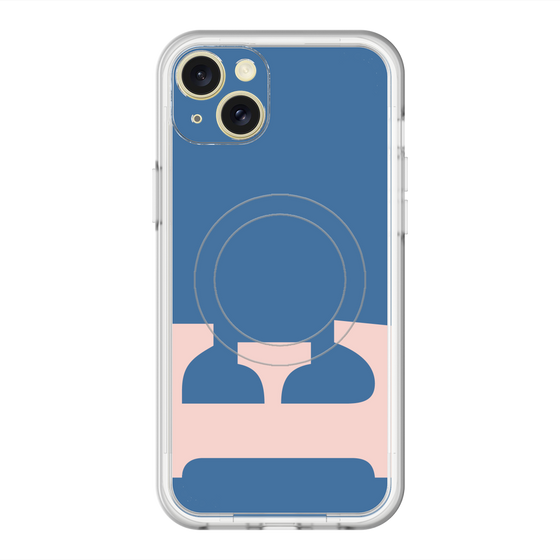 スリムプロテクションプレミアムケース with MagSafe［ オリジナル - initial color - E navy ］