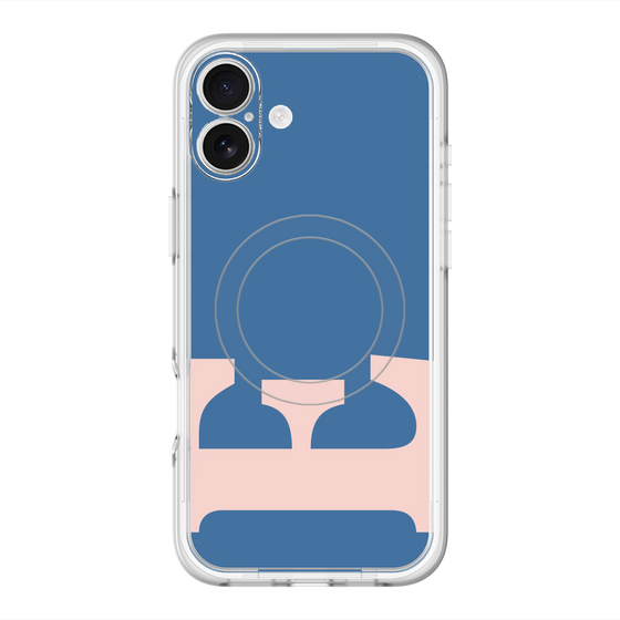 スリムプロテクションプレミアムケース with MagSafe［ オリジナル - initial color - E navy ］