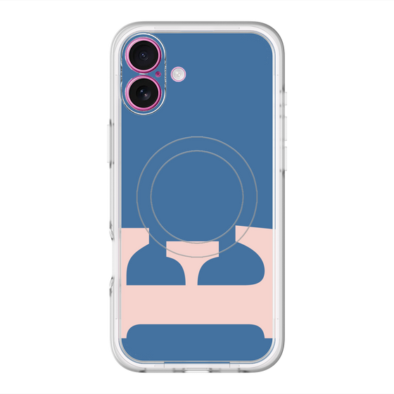 スリムプロテクションプレミアムケース with MagSafe［ オリジナル - initial color - E navy ］