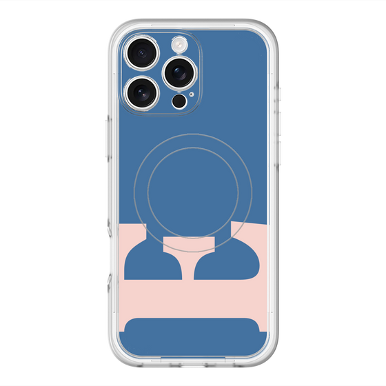 スリムプロテクションプレミアムケース with MagSafe［ オリジナル - initial color - E navy ］