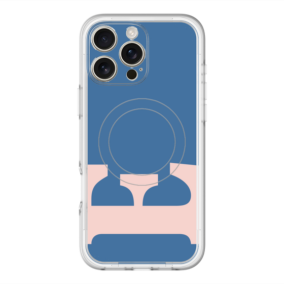 スリムプロテクションプレミアムケース with MagSafe［ オリジナル - initial color - E navy ］