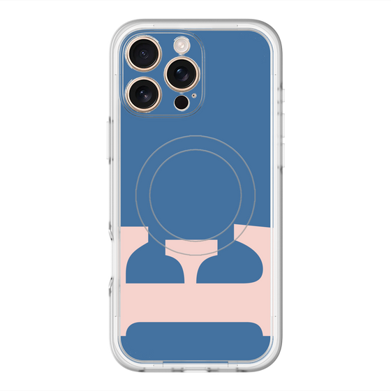 スリムプロテクションプレミアムケース with MagSafe［ オリジナル - initial color - E navy ］