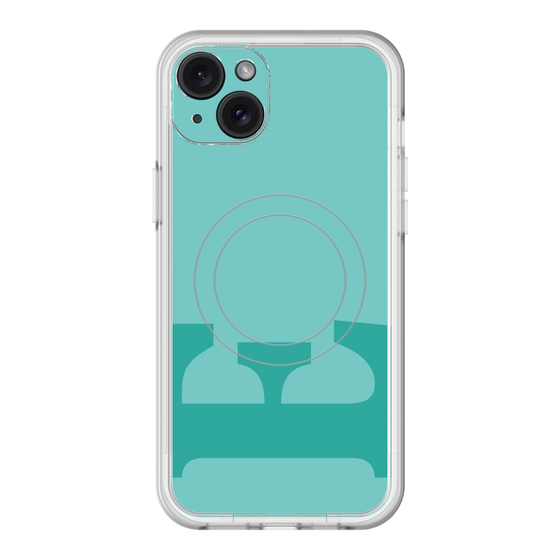 スリムプロテクションプレミアムケース with MagSafe［ オリジナル - initial color - E light green ］