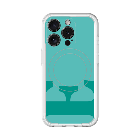 スリムプロテクションプレミアムケース with MagSafe［ オリジナル - initial color - E light green ］
