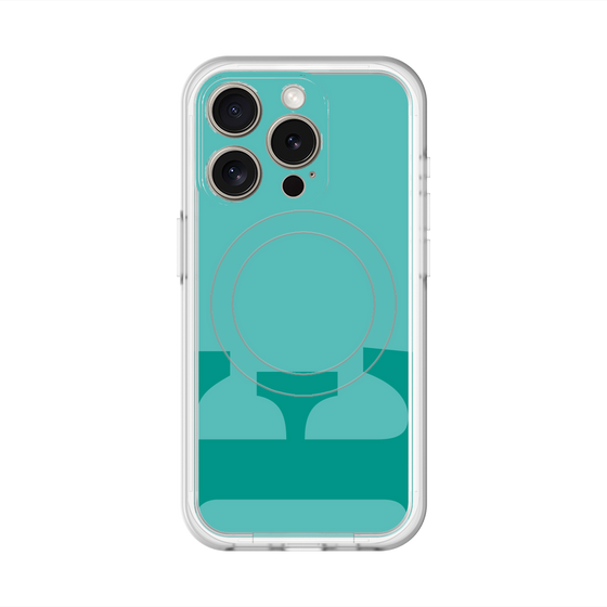 スリムプロテクションプレミアムケース with MagSafe［ オリジナル - initial color - E light green ］