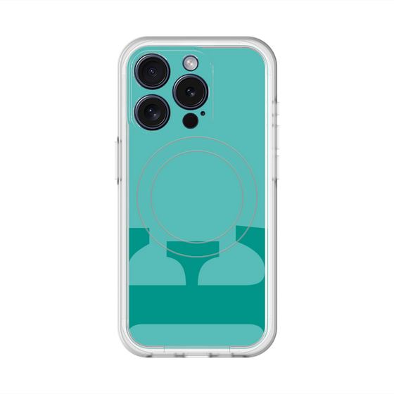 スリムプロテクションプレミアムケース with MagSafe［ オリジナル - initial color - E light green ］