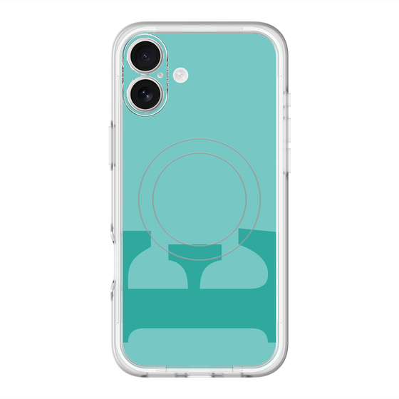 スリムプロテクションプレミアムケース with MagSafe［ オリジナル - initial color - E light green ］