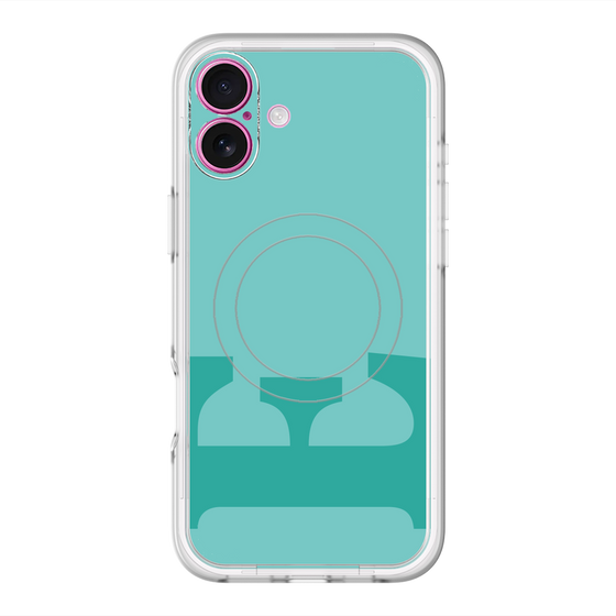 スリムプロテクションプレミアムケース with MagSafe［ オリジナル - initial color - E light green ］