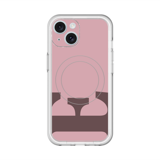 スリムプロテクションプレミアムケース with MagSafe［ オリジナル - initial color - E dusty pink ］