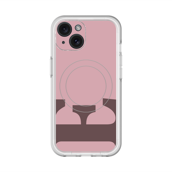 スリムプロテクションプレミアムケース with MagSafe［ オリジナル - initial color - E dusty pink ］