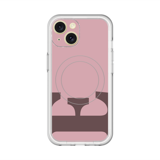 スリムプロテクションプレミアムケース with MagSafe［ オリジナル - initial color - E dusty pink ］