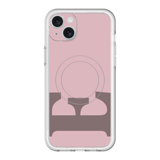 スリムプロテクションプレミアムケース with MagSafe［ オリジナル - initial color - E dusty pink ］
