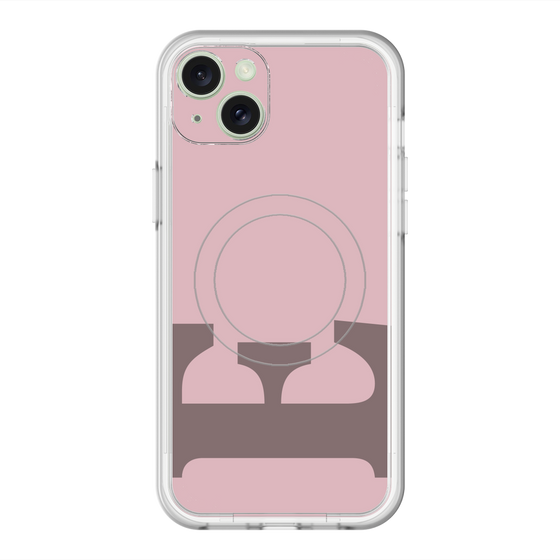 スリムプロテクションプレミアムケース with MagSafe［ オリジナル - initial color - E dusty pink ］