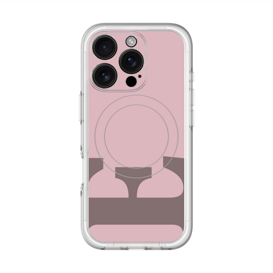 スリムプロテクションプレミアムケース with MagSafe［ オリジナル - initial color - E dusty pink ］