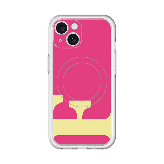 スリムプロテクションプレミアムケース with MagSafe［ オリジナル - initial color - F pink ］