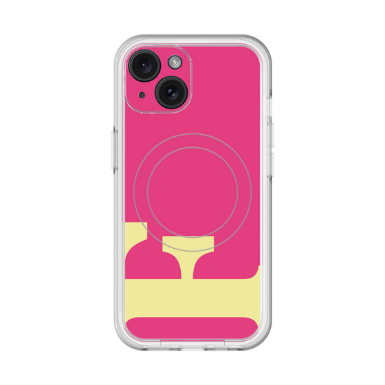 スリムプロテクションプレミアムケース with MagSafe［ オリジナル - initial color - F pink ］