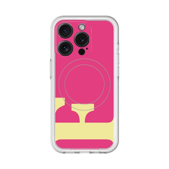 スリムプロテクションプレミアムケース with MagSafe［ オリジナル - initial color - F pink ］