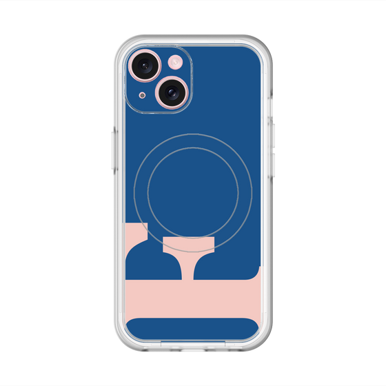 スリムプロテクションプレミアムケース with MagSafe［ オリジナル - initial color - F navy ］