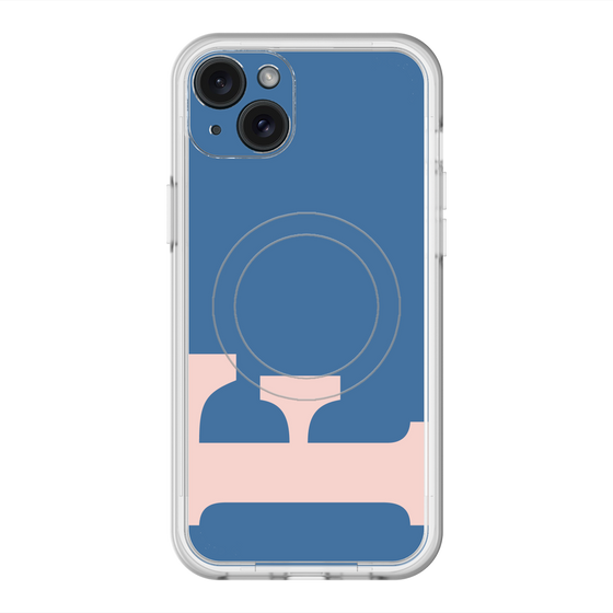 スリムプロテクションプレミアムケース with MagSafe［ オリジナル - initial color - F navy ］