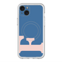 スリムプロテクションプレミアムケース with MagSafe［ オリジナル - initial color - F navy ］