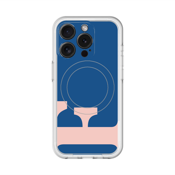 スリムプロテクションプレミアムケース with MagSafe［ オリジナル - initial color - F navy ］