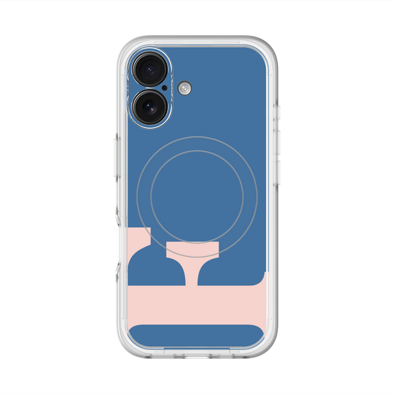 スリムプロテクションプレミアムケース with MagSafe［ オリジナル - initial color - F navy ］
