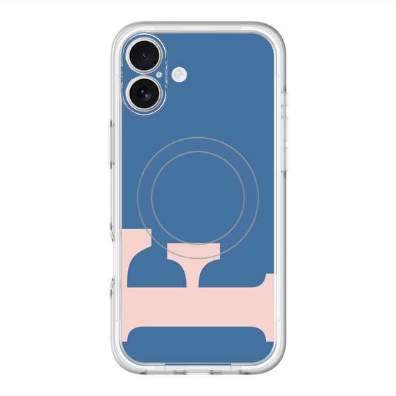 スリムプロテクションプレミアムケース with MagSafe［ オリジナル - initial color - F navy ］