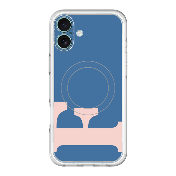 スリムプロテクションプレミアムケース with MagSafe［ オリジナル - initial color - F navy ］