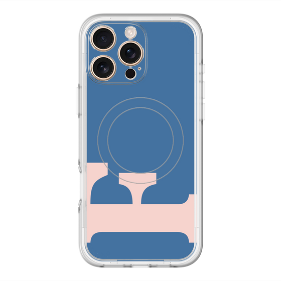 スリムプロテクションプレミアムケース with MagSafe［ オリジナル - initial color - F navy ］