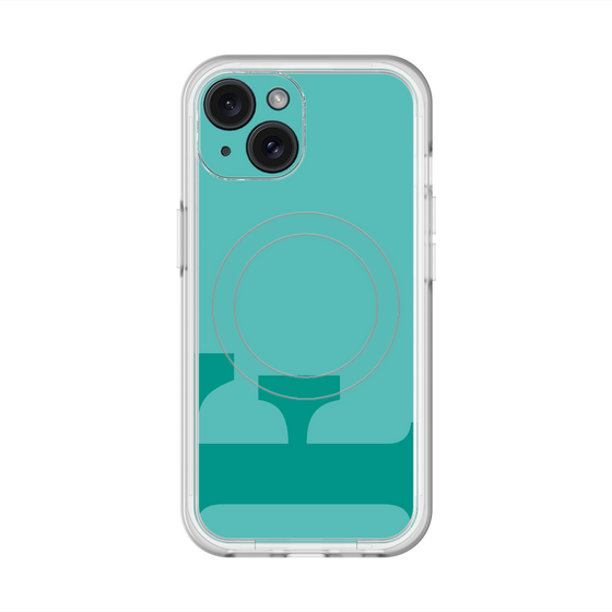 スリムプロテクションプレミアムケース with MagSafe［ オリジナル - initial color - F light green ］