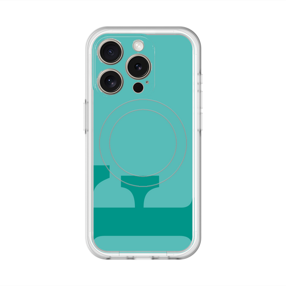 スリムプロテクションプレミアムケース with MagSafe［ オリジナル - initial color - F light green ］