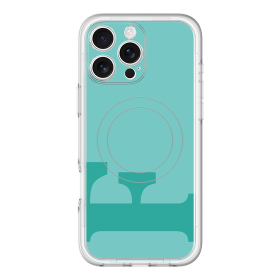 スリムプロテクションプレミアムケース with MagSafe［ オリジナル - initial color - F light green ］