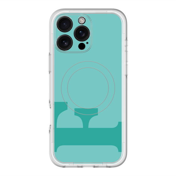 スリムプロテクションプレミアムケース with MagSafe［ オリジナル - initial color - F light green ］