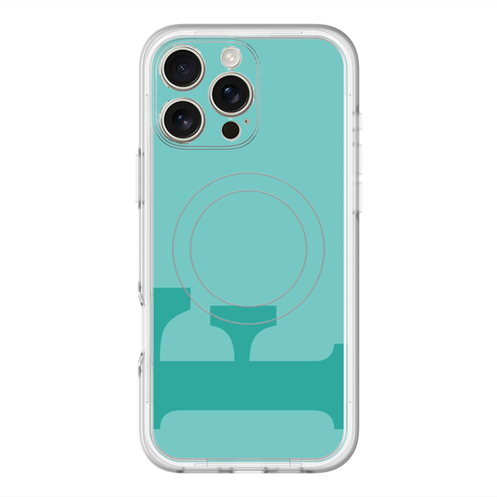 スリムプロテクションプレミアムケース with MagSafe［ オリジナル - initial color - F light green ］