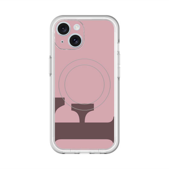 スリムプロテクションプレミアムケース with MagSafe［ オリジナル - initial color - F dusty pink ］