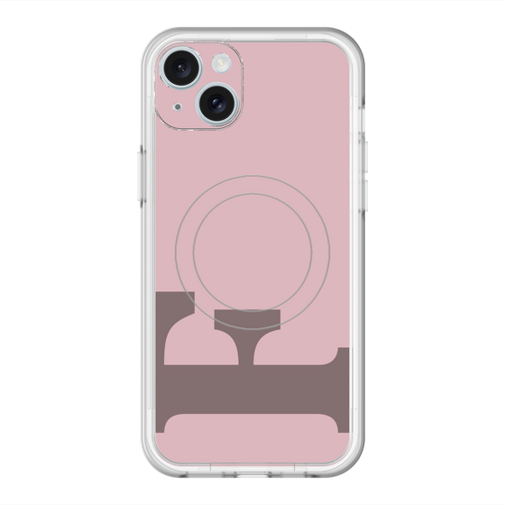 スリムプロテクションプレミアムケース with MagSafe［ オリジナル - initial color - F dusty pink ］