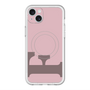 スリムプロテクションプレミアムケース with MagSafe［ オリジナル - initial color - F dusty pink ］