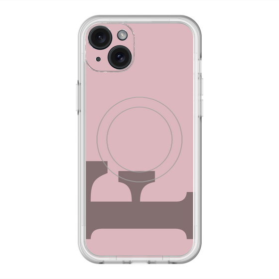 スリムプロテクションプレミアムケース with MagSafe［ オリジナル - initial color - F dusty pink ］