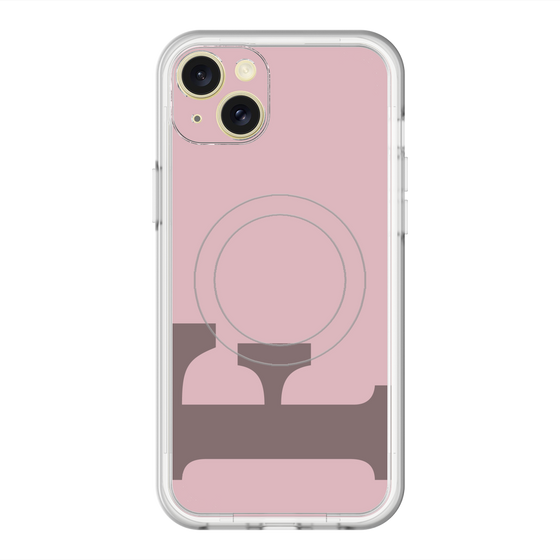 スリムプロテクションプレミアムケース with MagSafe［ オリジナル - initial color - F dusty pink ］