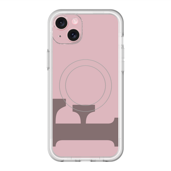 スリムプロテクションプレミアムケース with MagSafe［ オリジナル - initial color - F dusty pink ］