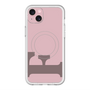 スリムプロテクションプレミアムケース with MagSafe［ オリジナル - initial color - F dusty pink ］