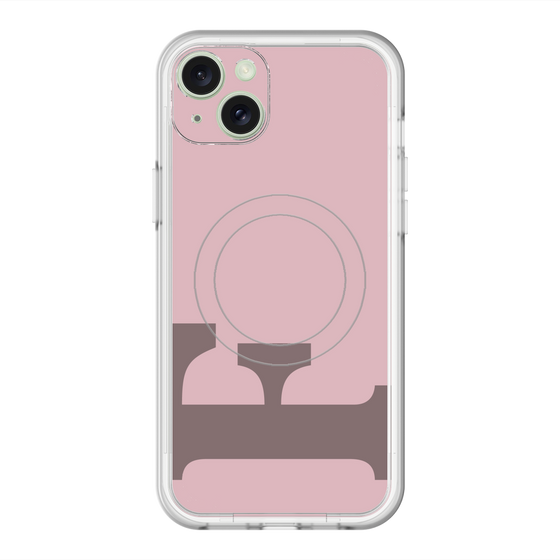 スリムプロテクションプレミアムケース with MagSafe［ オリジナル - initial color - F dusty pink ］